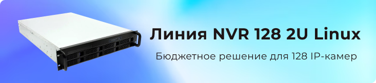 Бюджетный видеосервер «Линия» для подключения 128 камер